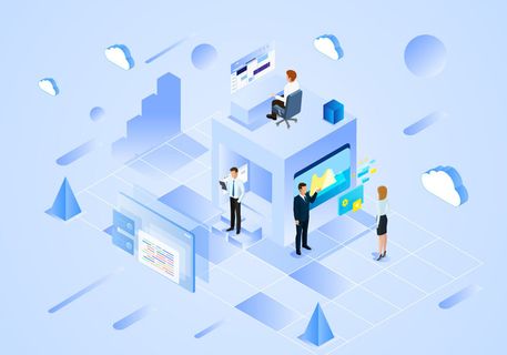 商务2.5D未来科技商务素材