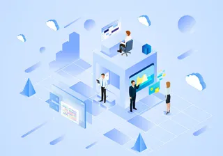 商务2.5D未来科技商务素材