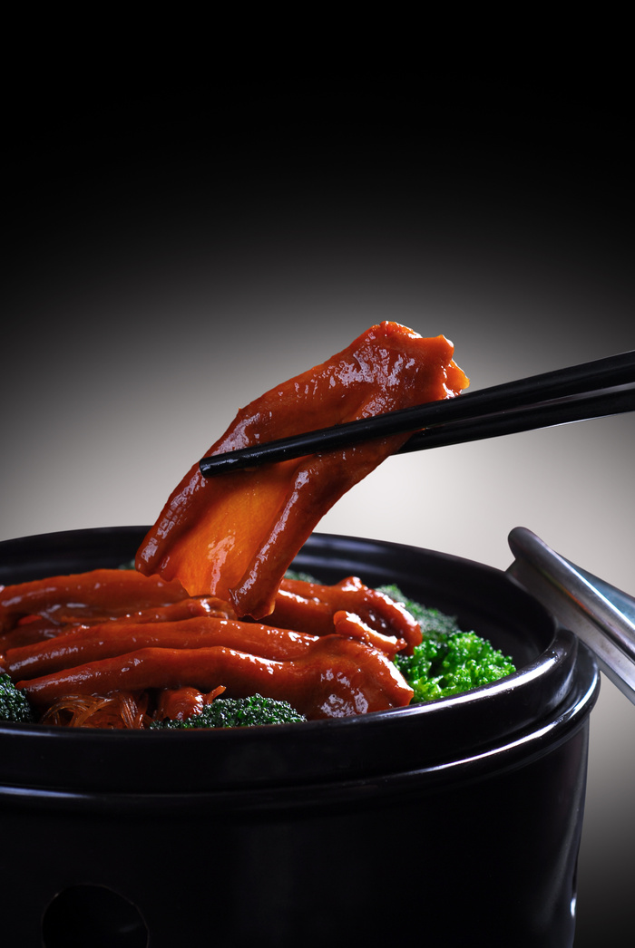 砂锅石锅美食煲类特色菜怀干捞粉丝鹅掌
