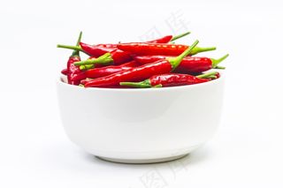 一碗红辣椒图片