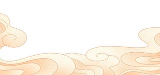 中国风国潮祥云插画手绘云彩图案海报云层装饰背景PSD设计素材