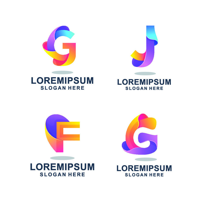 图标识标志公司字母企业商标品牌LOGO设计素材矢量模板