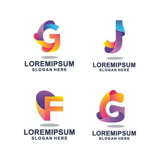 图标识标志公司字母企业商标品牌LOGO设计素材矢量模板