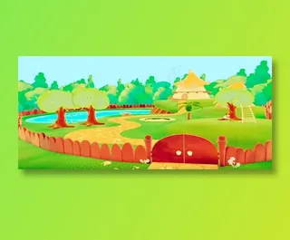 屋前美丽的小院子