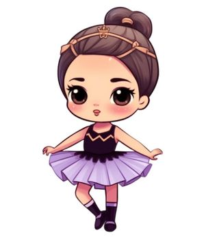 穿裙子跳舞的女孩免抠