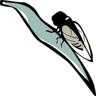 夏季图标知了元素