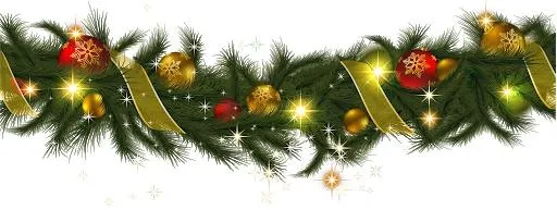 圣诞花环 PNG免抠(512x193)