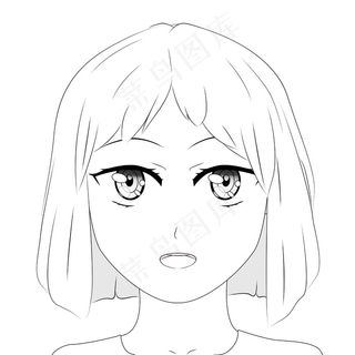 女孩头像简笔画