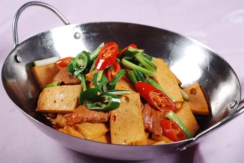 干锅美食焖锅湘菜麻辣香辣纸锅干锅脆豆腐