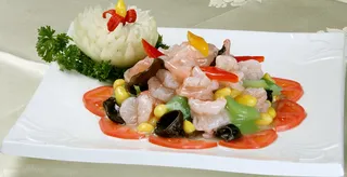 07 银杏珍果爆虾球 桥东大酒店