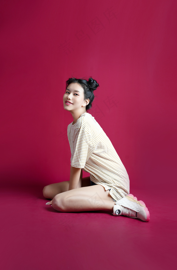 清新唯美可爱的女孩摄影图片