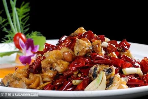 辣子鸡中华美食摄影图 辣子鸡中华美食摄影图