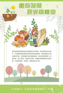 重点发展观光种植业海报 重点发展观光种植业海报