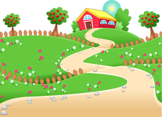 牧场现代农业卡通素材现代农业