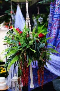 波西米亚编织网篮