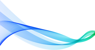 蓝色波纹渐变线条科技电商免抠png