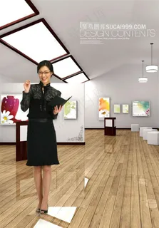 干练精致职场女性