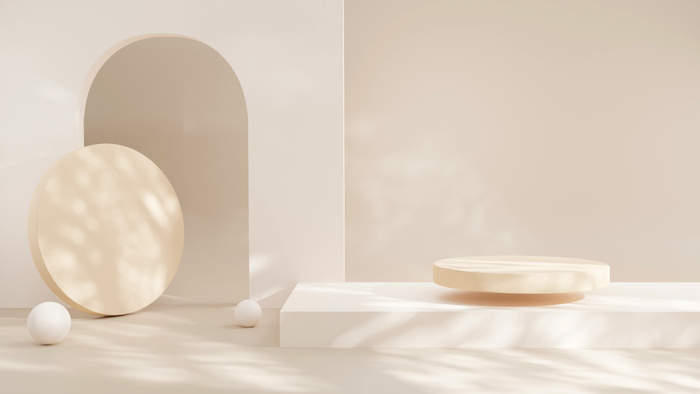 电商产品3D立体背景图主图场景 