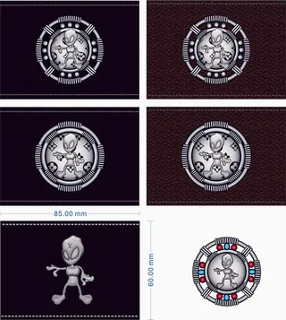 男装牛仔裤皮牌设计CDR矢量图图片