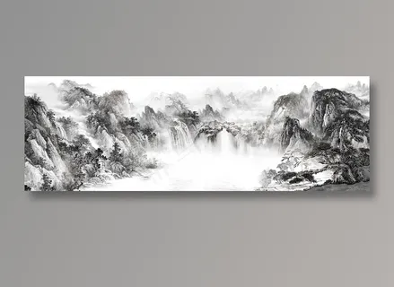 水墨国画山水风光图片 水墨国画山水风光图片