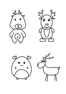 手绘简笔鹿 手绘简笔鹿