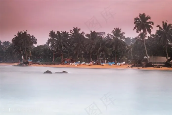 唯美海滩景色高清图片