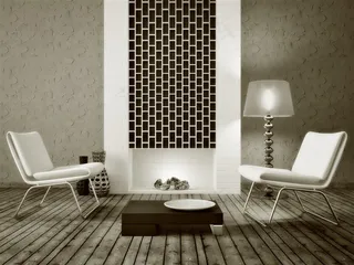 客厅椅子茶几落地灯图片