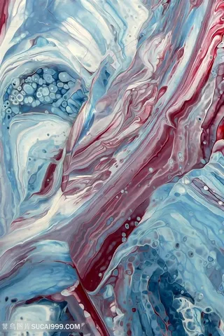 抽象水彩时尚艺术油画