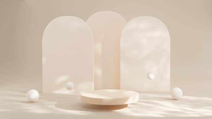 电商产品3D立体背景图主图场景 