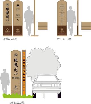 导视牌标识牌指示牌指引牌