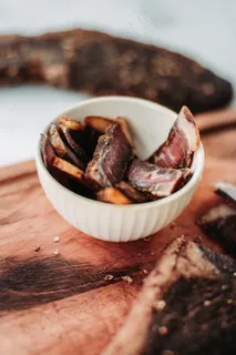 烟熏腊肉片图片 烟熏腊肉片图片