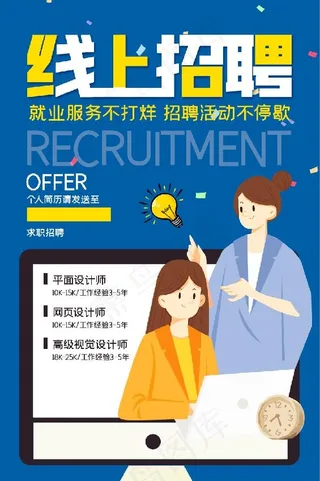 线上招聘素材