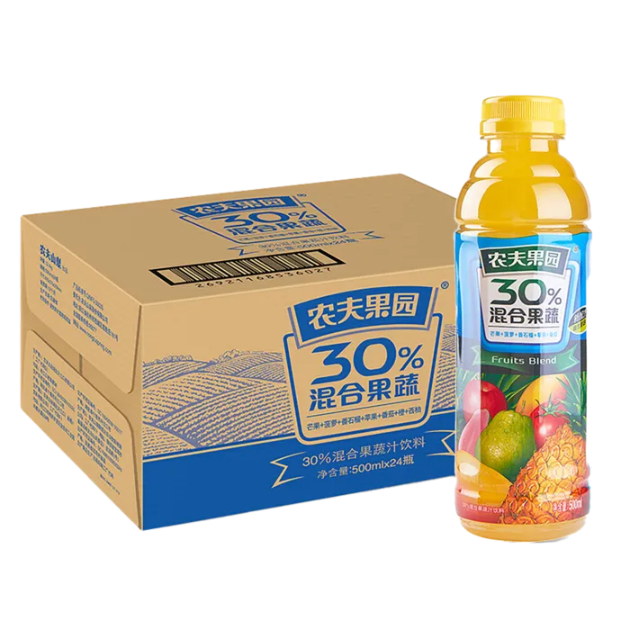 农夫果汁4超市商品白底图免抠实物摄影png格式图片透明底