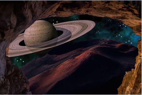 元宇宙世界天空背景墙风景