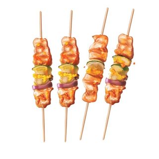 羊肉串鸡肉串美食插画元素