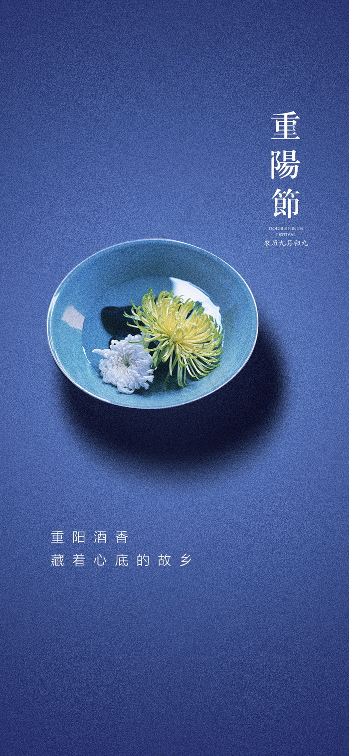 简约重阳节海报psd模版下载
