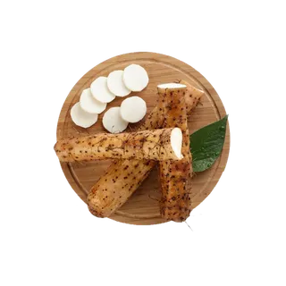 山药蔬菜切片摆盘艺术免抠图