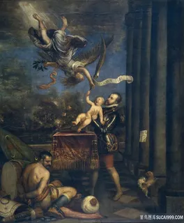 天使将军人物高清油画