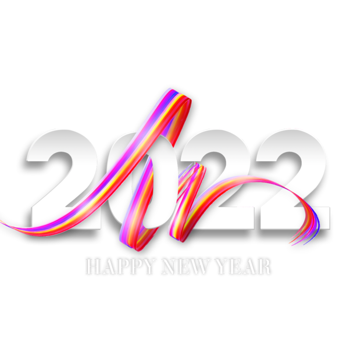 2022新年艺术创意字体虎年3D立体标题数字文字png免抠字素材