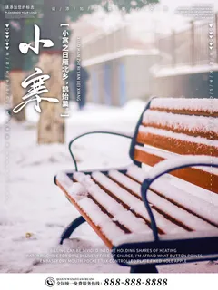 中国传统冬天小寒祝福24二十四节气节日宣传活动海报 中国传统冬天小寒祝福24二十四节气节日宣传活动海报