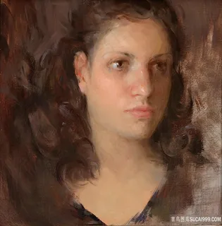 侧脸女士肖像艺术挂画 侧脸女士肖像艺术挂画