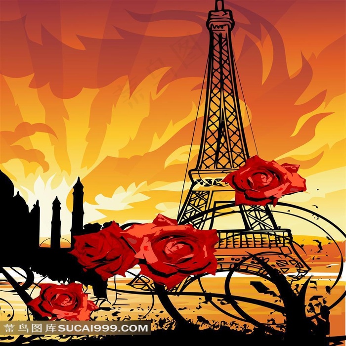 装饰画埃菲尔铁塔