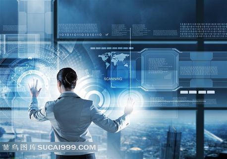 商务科技触屏图片