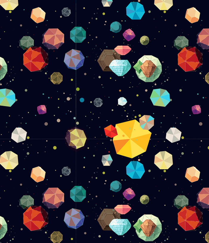 小行星 涂鸦 手绘 背景 海报