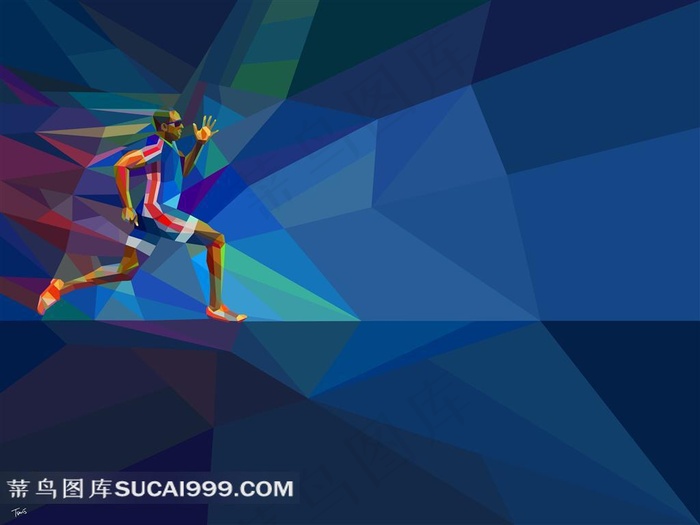 时尚色块拼贴球员形象创意图片