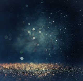 蓝色光斑背景图片