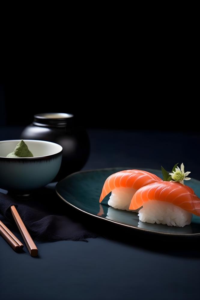 日式美食寿司背景