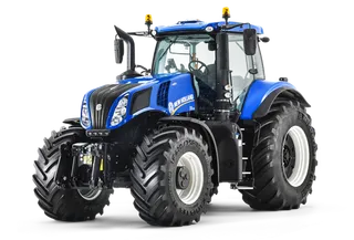 蓝色拖拉机现代农业