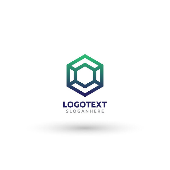 图标标识标志立体几何图形企业商标VI品牌LOGO设计模板AI矢量素材ai矢量模版下载