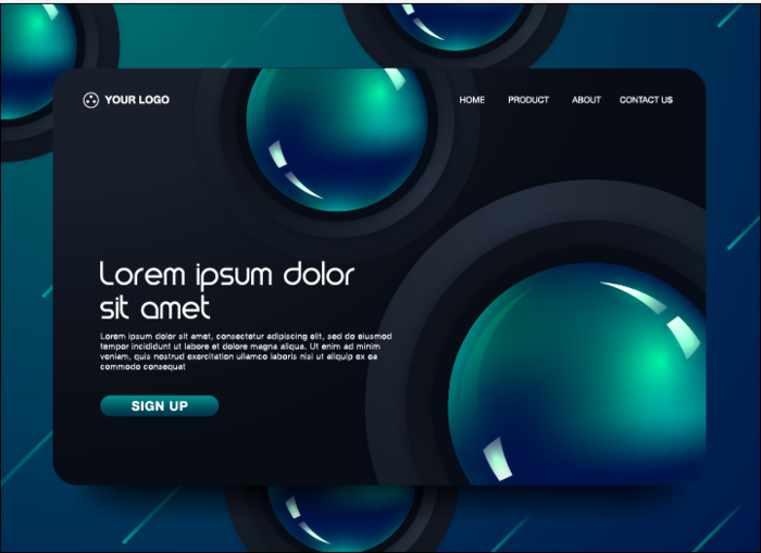 网页设计网页摸版素材